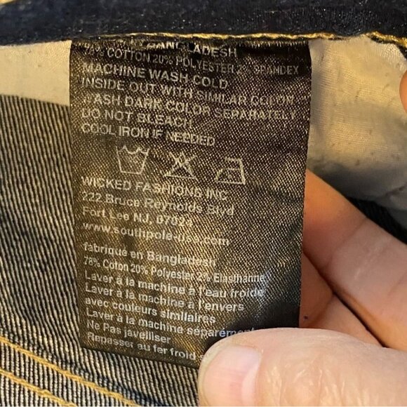 Southpole Woman's Jeans 32x32 Skinny Fit Dark Wash Denim Cotton/Polyester Blend - Picture 14 of 16